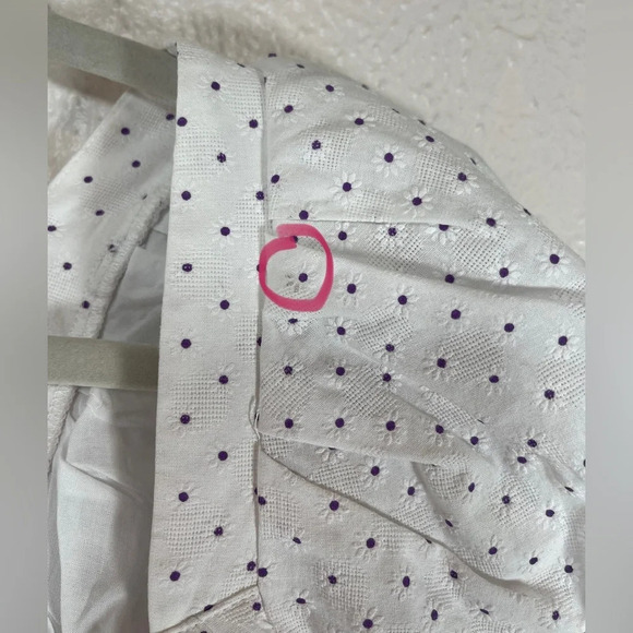 Revolve Majorelle Vivien Floral Blouse Top in White Women’s Large Spring Summer - Picture 7 of 16